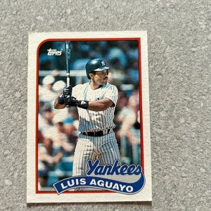 Luis aguayo topps 1989 vintage baseball card